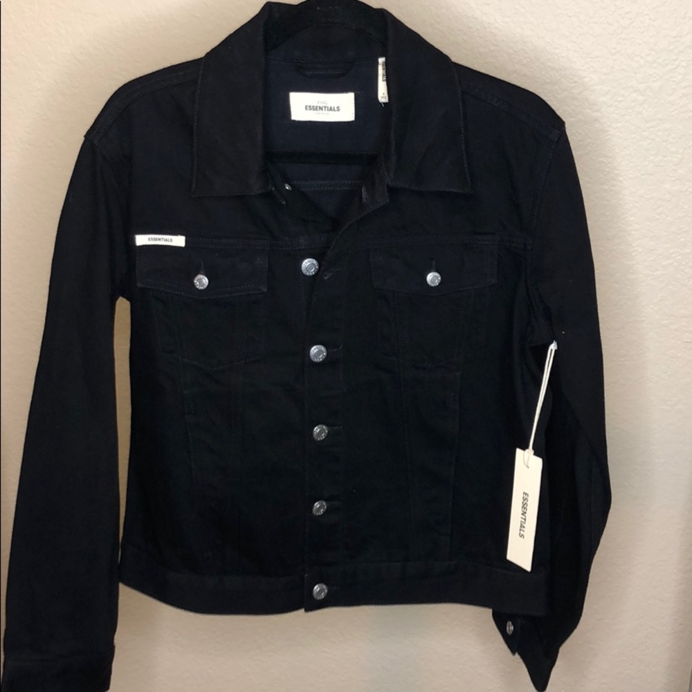 FOG Essentials Black denim jacket